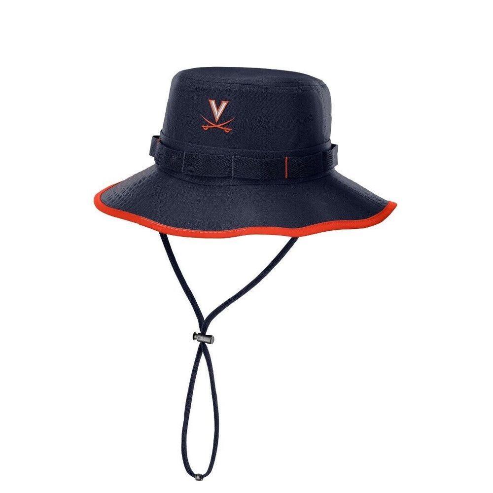 Nike Virginia Cavaliers Navy Blue Dri-FIT Apex Boonie Bucket Hat Men's Brand New - Picture 2 of 3